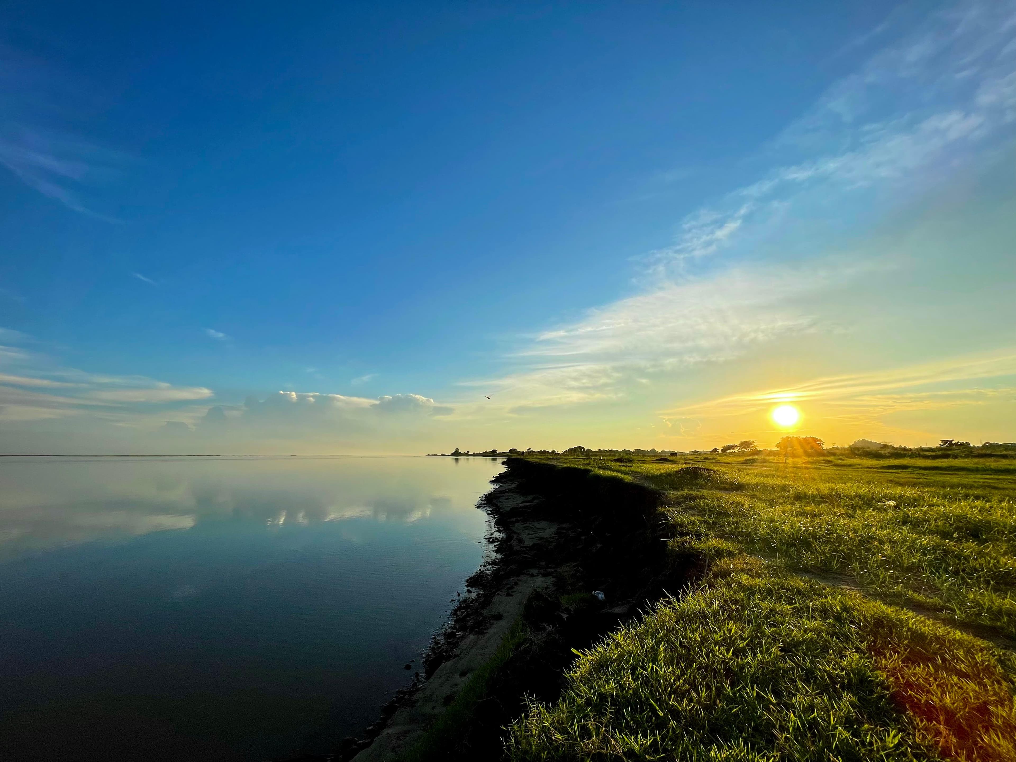 Brahmaputra river bank, Assam, India
